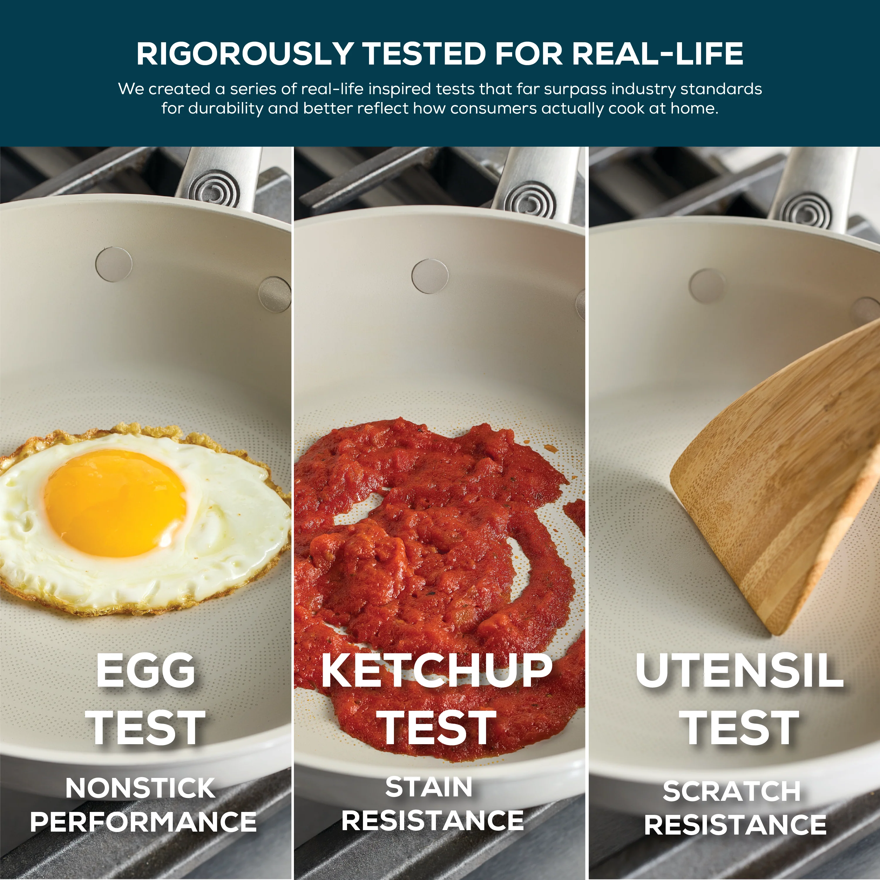 Halo LaserDefense™ Non-Stick Ceramic Frying Pan & Sauté Pan Set - 4 Piece - Image 5