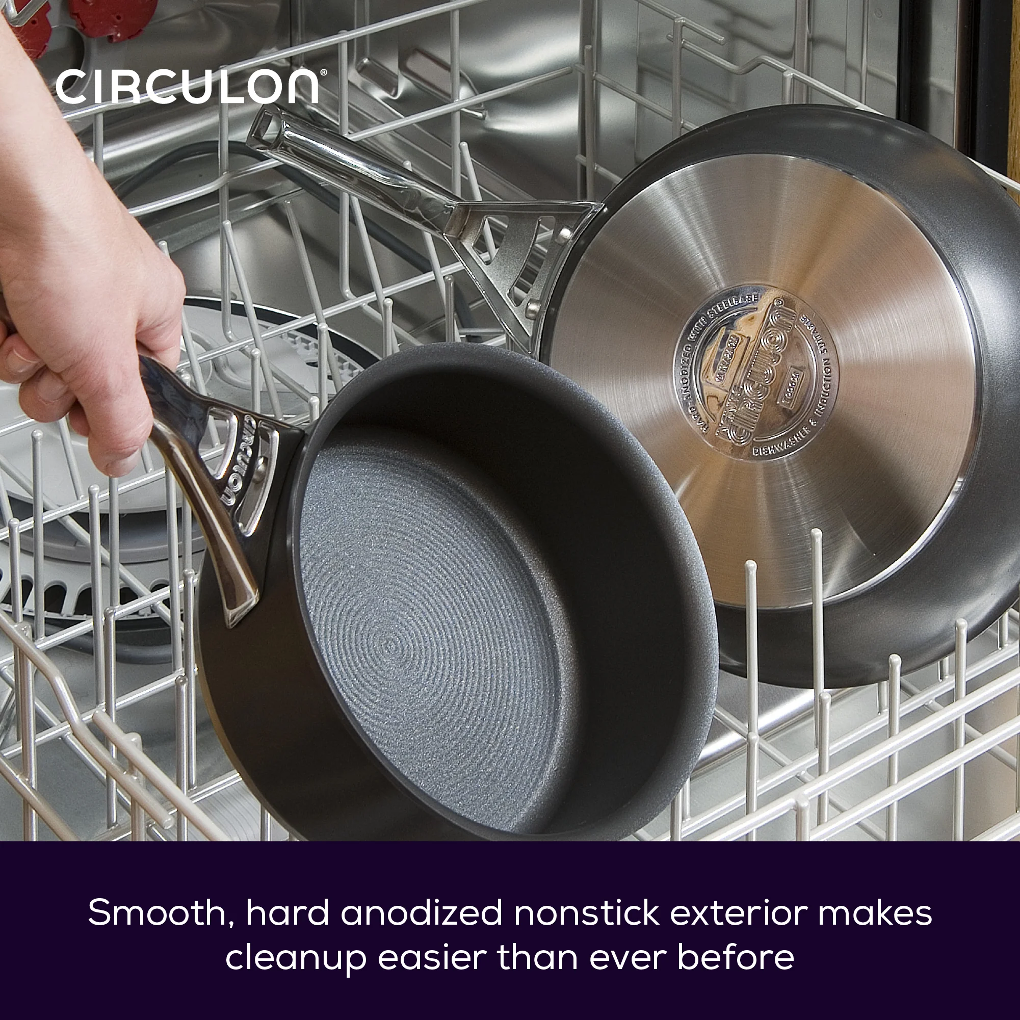 Infinite Non-Stick Induction Skillet, Saucepan & Stockpot Pan Set - 6 Piece - Image 3