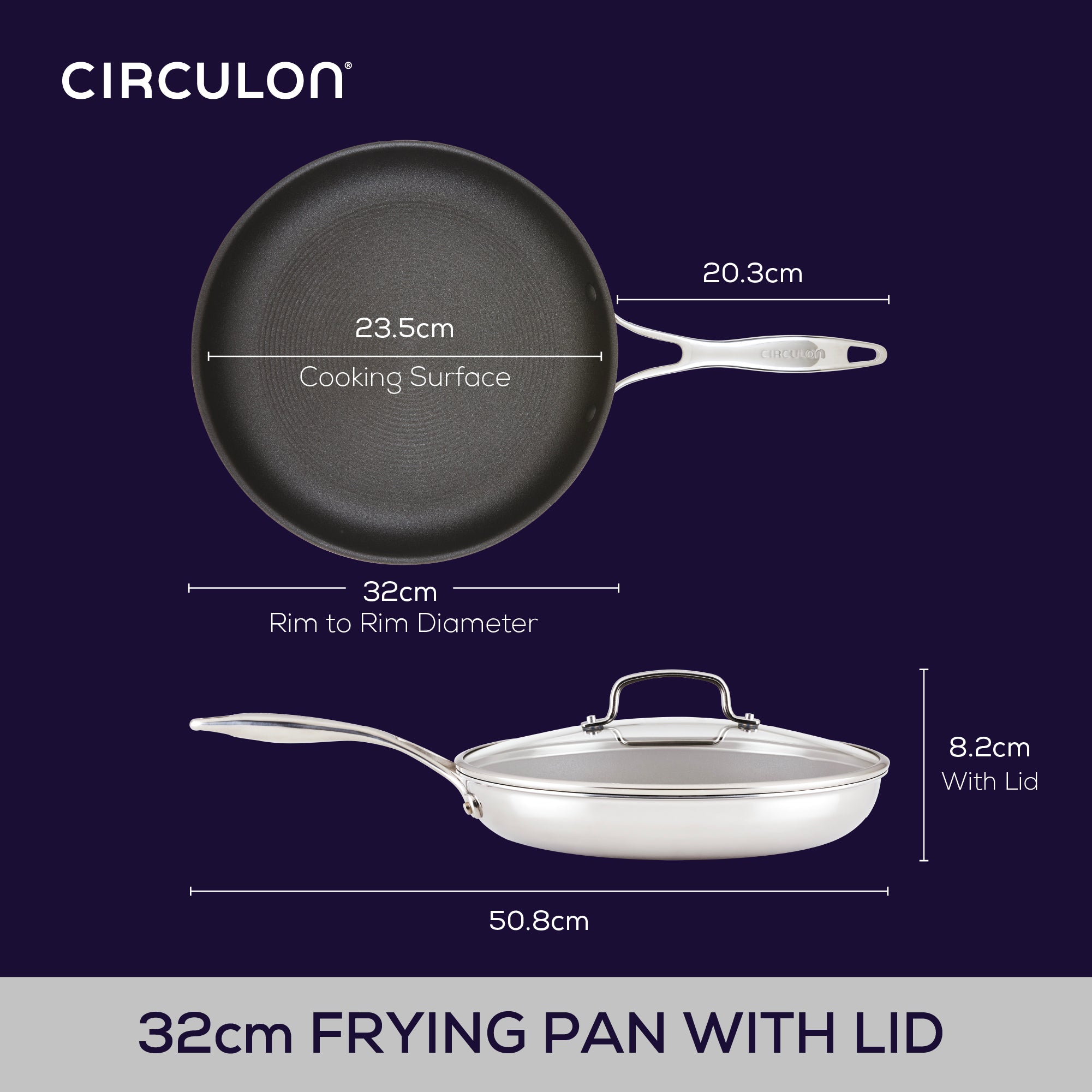 ScratchDefense Multi-Layer Stainless Steel Extreme Non-Stick Induction Frying Pan - 2 Sizes - Image 14