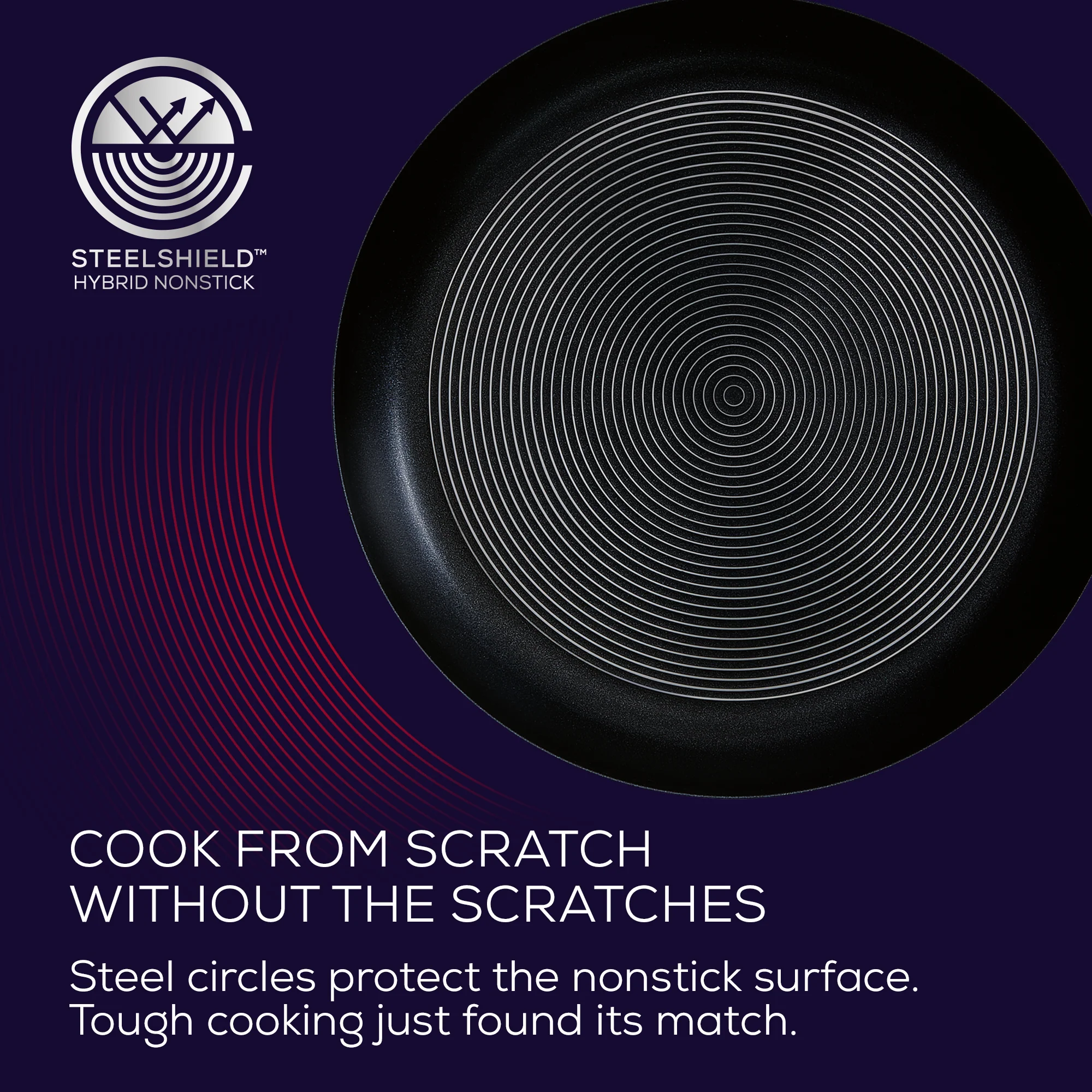SteelShield™ Polished Stainless Steel Hybrid Non-Stick Sautéuse Pan & Lid - 30cm - Image 3