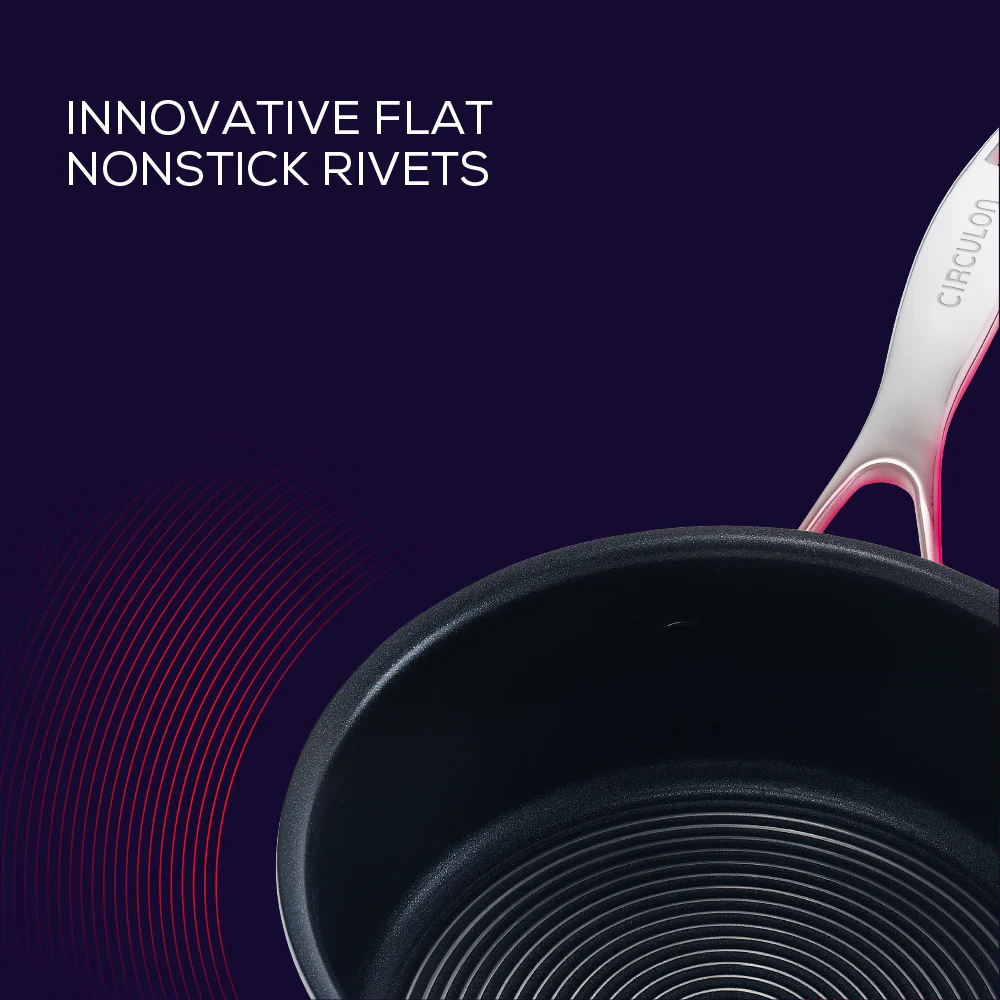 SteelShield™ Polished Stainless Steel Hybrid Non-Stick Twin Skillet Set - 22cm & 25cm - Image 9